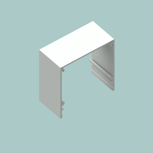 Head Box, no flanges (Std Roller Blinds) - 56000