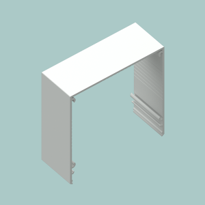Head Box, no flanges (L Roller Blinds) - 56020