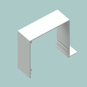 Head Box, one skim coat flange (L Roller Blinds) - 56021