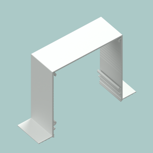 Head Box, two skim coat flanges (L Roller Blinds) - 56022