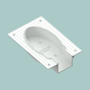 Motor Box w/Flanges for SOMFY System - 70023