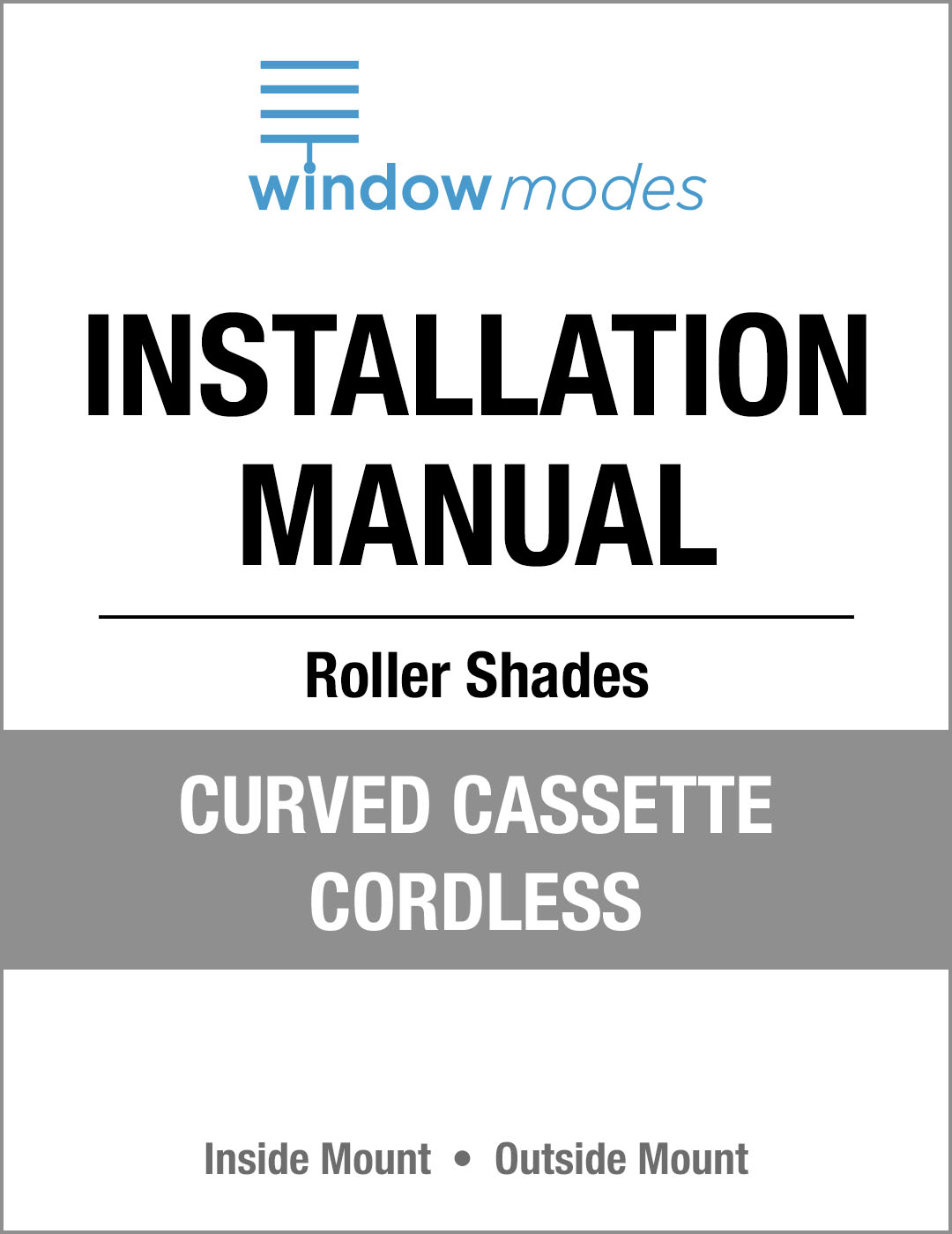 Wm Installation Manual Rs Curved Cassette Cordless Tn