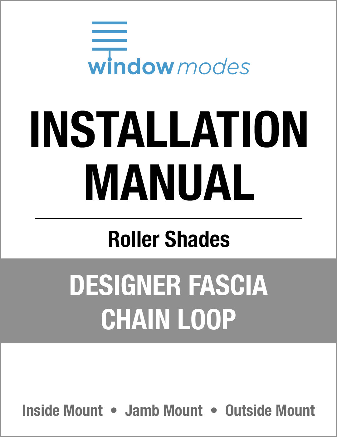 Wm Installation Manual Rs Designer Fascia Chain Loop Tn