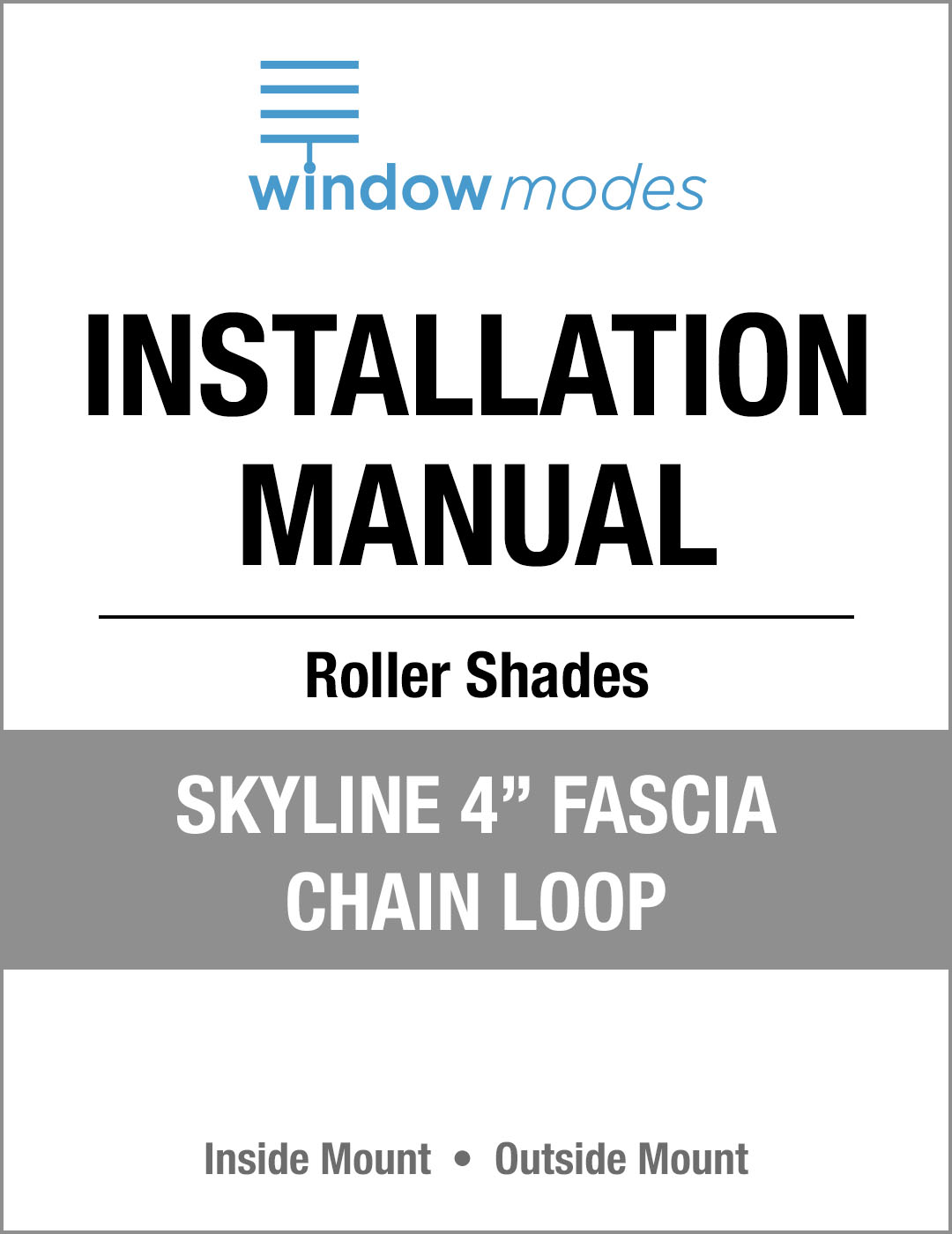 Wm Installation Manual Rs Skyline 4 Inch Fascia Chain Loop Tn