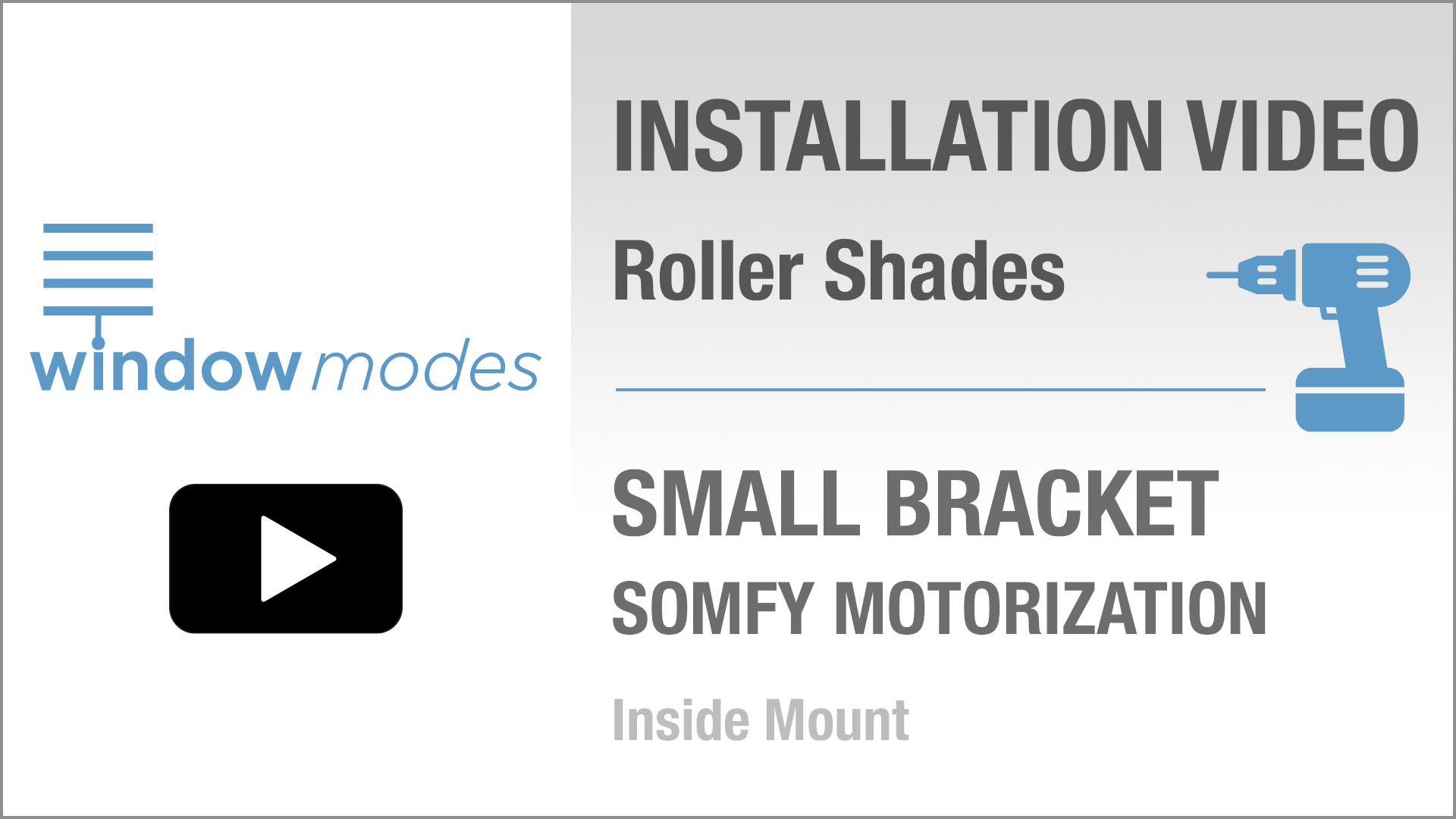 Wm Installation Video Rs Small Bracket Somfy Motorization Im Tn