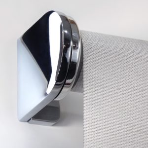 Medium Bracket Motor Cover Chrome Rollease S