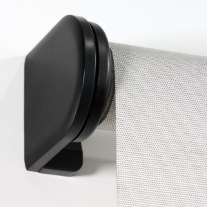 Medium Bracket Motor Cover Matte Black Rollease S