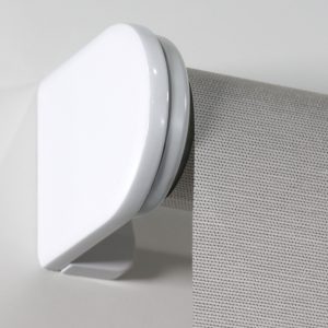 Medium Bracket Motor Cover Metal White Rollease S